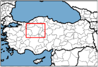Ankara Türkiye'nin neresinde. Çorum konum haritası