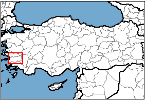 Aydın Türkiye'nin neresinde. Kırşehir konum haritası