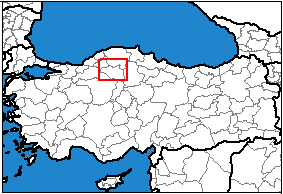 Çankırı Türkiye'nin neresinde. Ankara konum haritası