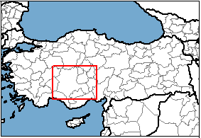 Konya Türkiye'nin neresinde. Nevşehir konum haritası