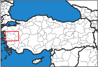 Manisa Türkiye'nin neresinde. İzmir konum haritası